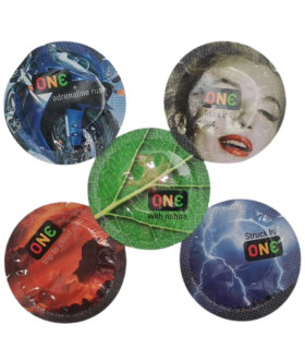 Набор разноцветных презервативов One Color Sensations, 5 шт - No Taboo