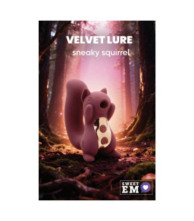 Вакуумный стимулятор клитора Sweet Em Sneaky Squirrel розовый, с вибрацией, 10.5 х 8.9 см - No Taboo