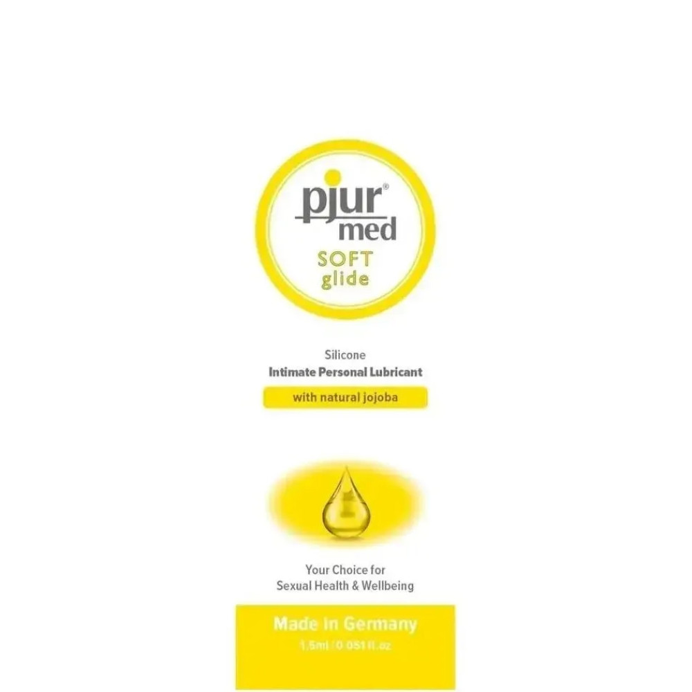 Лубрикант Pjur med SOFT на силиконовой основе, саше 1.5 мл (341397), zoom
