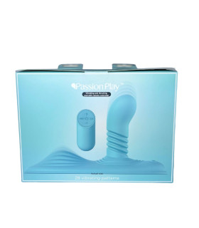 Вібратор на стілець з фрикціями Passion Play з пультом, бірюзовий - No Taboo