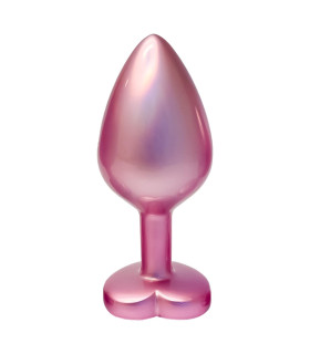 Анальна пробка Dreamtoys Gleaming Love Pearl M, рожева, 8.3 х 3.4 см - No Taboo