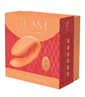 Вібратор для пар Dreamtoys Glam з дистанційним керуванням, оранжевий, 10 х 2.5 см - No Taboo