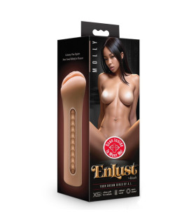 Мастурбатор-вагіна Blush Molly реалістичний, бежевий, 13 х 3.5 см - No Taboo