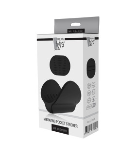 Мастурбатор карманный Dreamtoys Mr Pleasure с вибрацией, черный, 13.5 х 9.2 см - No Taboo