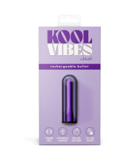 Вибропуля перезарядная Blush Kool Vibes фиолетовая, 6.3 х 1.8 см - No Taboo