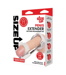 Екстендер Size-Up Penis Stretcher для збільшення пеніса, бежевий, 16 х 3.5 см - No Taboo