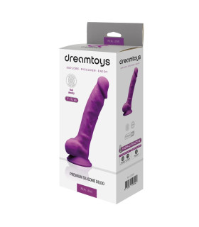 Фаллоимитатор реалистичный Dream Toys Real Love на присоске, фиолетовый, 17.7 х 3 см - No Taboo