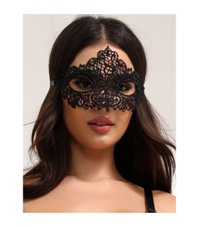 Маска Star Night мереживна, чорна, One Size - No Taboo
