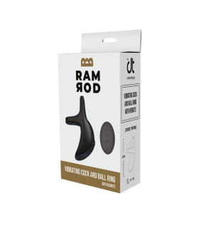 Эрекционное виброкольцо Dreamtoys Ramrod с пультом, черное, 8.5 х 5 см - No Taboo