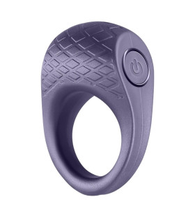 Ерекційне віброкільце NS Novelties Seduction Levi, сіре, 6.5 х 3 см - No Taboo