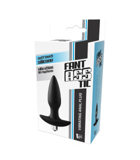 Анальна пробка Dreamtoys FantASSstic з віброкулею, чорна, 14 х 3.5 см - No Taboo