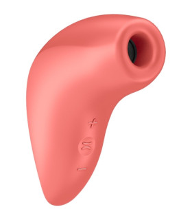 Вібратор Magnetic Deep Pulse з вакуумною стимуляцією клітора, червоний, 11.6 х 4.8 см - No Taboo