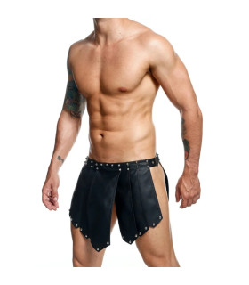 Спідниця-гладіатор чоловіча MaleBasics DNGEON Roman, чорна, One Size - No Taboo
