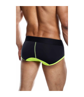 Труси чоловічі Male Basics Neon чорно-зелені, L - No Taboo