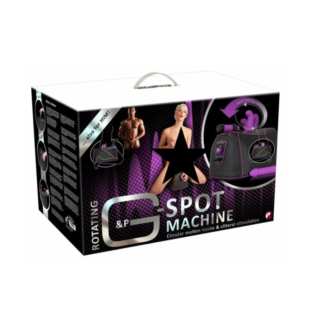 Секс-машина G-spot Machine с насадками, фиолетово-черная (40368), zoom