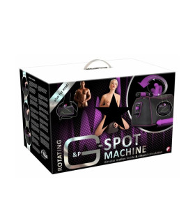 Секс-машина G-spot Machine с насадками, фиолетово-черная - No Taboo