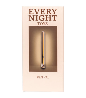 Вибропуля кулон Every Night Toys в виде ручки, металлическая, 11.2 х 1.1 см - No Taboo