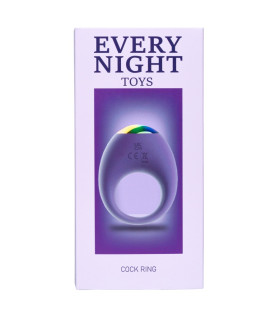 Эрекционное виброкольцо Every Night Toys Halo, фиолетовое, 7.6 х 3.2 см - No Taboo