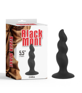 Анальная пробка Chisa Control Stuffer, черная, 14.8 х 4 см - No Taboo