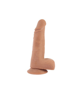 Фалломитатор реалистичный Chisa Dick Beats на присоске, бежевый, 18 х 4 см - No Taboo