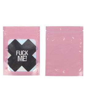 Наклейки на соски Star Night FUCK ME крестики, черные, One Size - No Taboo