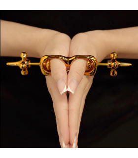 Наручники для больших пальцев рук UPKO Thumb Metal Cuffs, золотистые - No Taboo