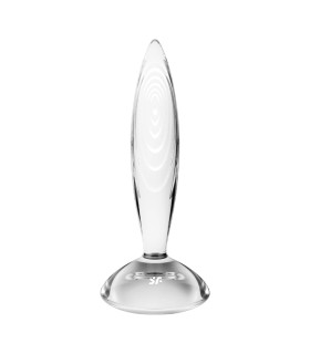 Анальна пробка Satisfyer Sparkling Crystal скляна, 21 х 3.5 см - No Taboo