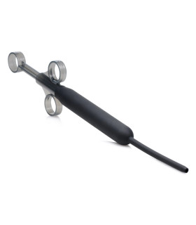 Шприц для введения смазки Clean Stream Deep Shot, черный, 28 х 2 см - No Taboo