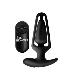 Анальний вібратор XR Brands Ass Thumpers з дистанційним керуванням, чорний, 13.2 х 4.6 см - No Taboo