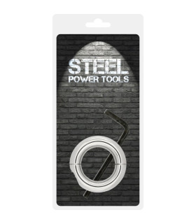 Кольцо для мошонки Steel Power Tools металлическое, 3.3 см - No Taboo