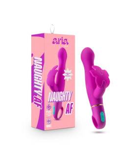 Вібратор Aria By Blush Naughty AF, для клітора, фіолетовий, 18.4 х 4.4 см - No Taboo