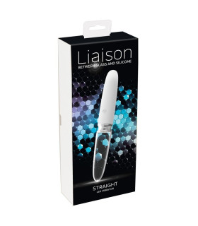 Вибратор стеклянный Orion с фонариком, белый, 17.7 х 2.5 см - No Taboo