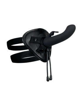 Страпон Evolved Novelties Heavenly Harness с вибрацией, черный - No Taboo