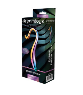 Фаллоимитатор Dream Toys Glamour Glass разноцветный, 18 х 3 см - No Taboo