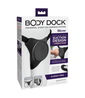 Трусики для страпона Pipedream Body Dock G-Spot Pro Harness, чорні - No Taboo