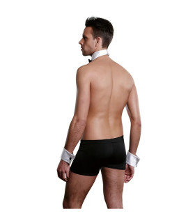 Костюм сексуальный мужской Официант Sunspice, 3 предмета, черно-белый, One Size - No Taboo