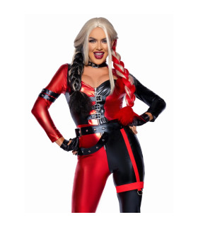 Костюм для ролевых игр Leg Avenue Harley Q, черно-красный, M - No Taboo