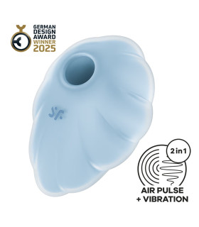 Вібратор Satisfyer Cloud Dancer з вакуумною стимуляцією клітора, блакитний, 9 х 6 см - No Taboo