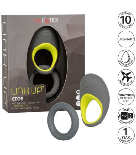 Эрекционное виброкольцо CalExotics с эрекционным кольцом, серое, 9 х 5.7 см - No Taboo