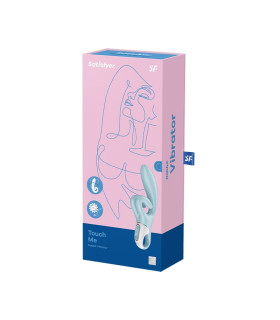 Вибратор-кролик Satisfyer Touch Me для точки G, голубой, 22 х 4.1 см - No Taboo