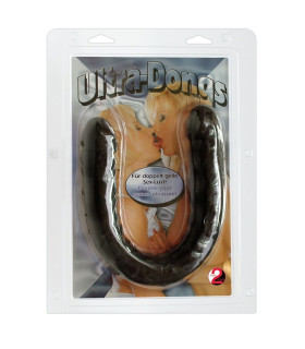 Фалоімітатор подвійний Orion Ultra Dong, чорний, 43 х 4 см - No Taboo