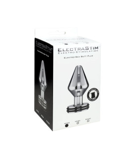 Анальная пробка ElectraStim Mini с электростимуляцией, серебристая, 5.6 х 3 см - No Taboo