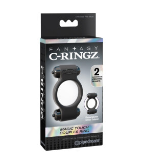 Эрекционное виброкольцо Pipedream Magic Touch, черное, 3.3 см - No Taboo