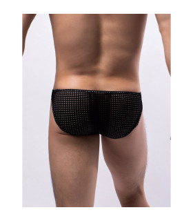 Труси чоловічі Star Night в сіточку, чорні, M - No Taboo