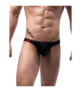 Труси чоловічі Star Night в сіточку, чорні, M - No Taboo