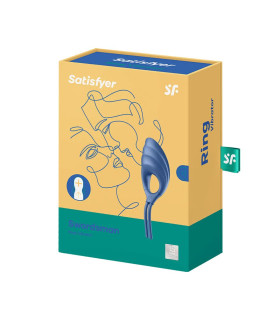 Ерекційне віброкільце Swordsman регульоване, блакитне, 14.2 х 5 см - No Taboo