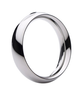 Эрекционное кольцо металлическое Master Series, серебристое, 5.7 см - No Taboo