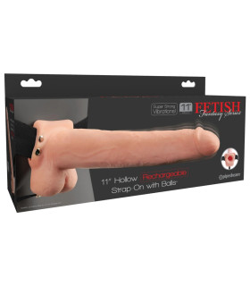 Фаллопротез реалистичный Pipedream Fetish Fantasy с вибрацией, бежевый, 26 х 5 см - No Taboo