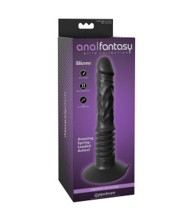 Вибратор анальный реалистичный Pipedream с фрикциями, на присоске, черный, 30 х 3.6 см - No Taboo