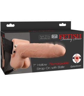 Фаллопротез реалістичний Pipedream Fetish Fantasy з вібрацією, бежевий, 20 х 5.3 см - No Taboo